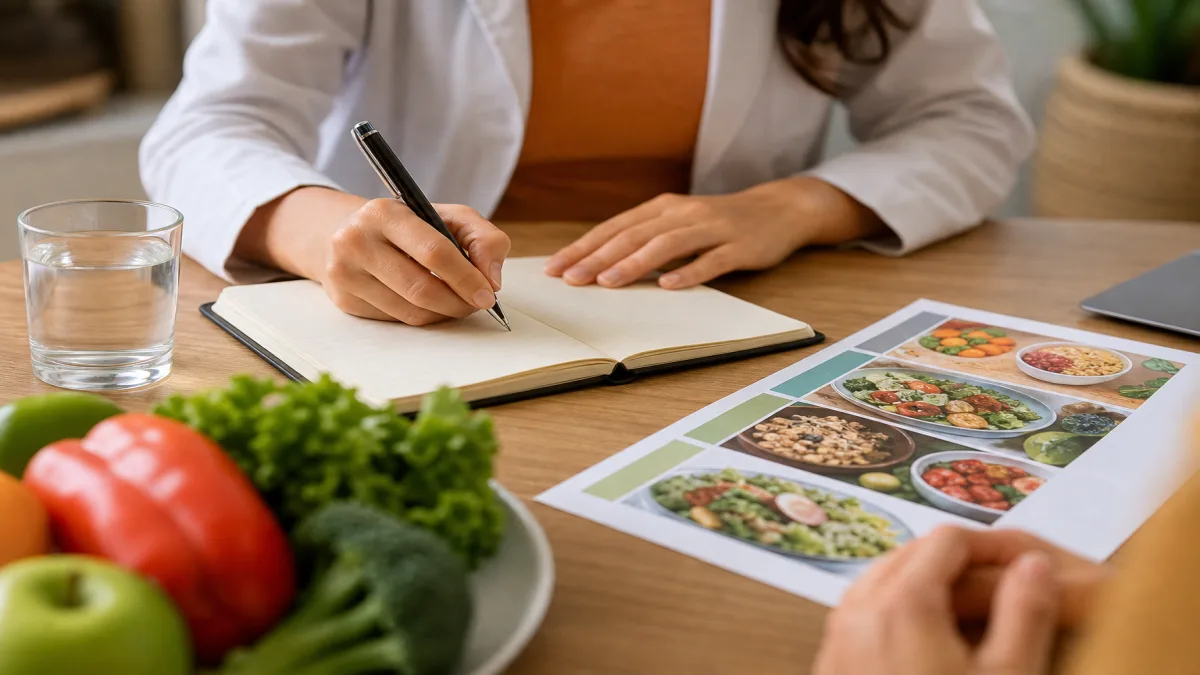 Consulta nutricional: revisión de hábitos y plan personalizado