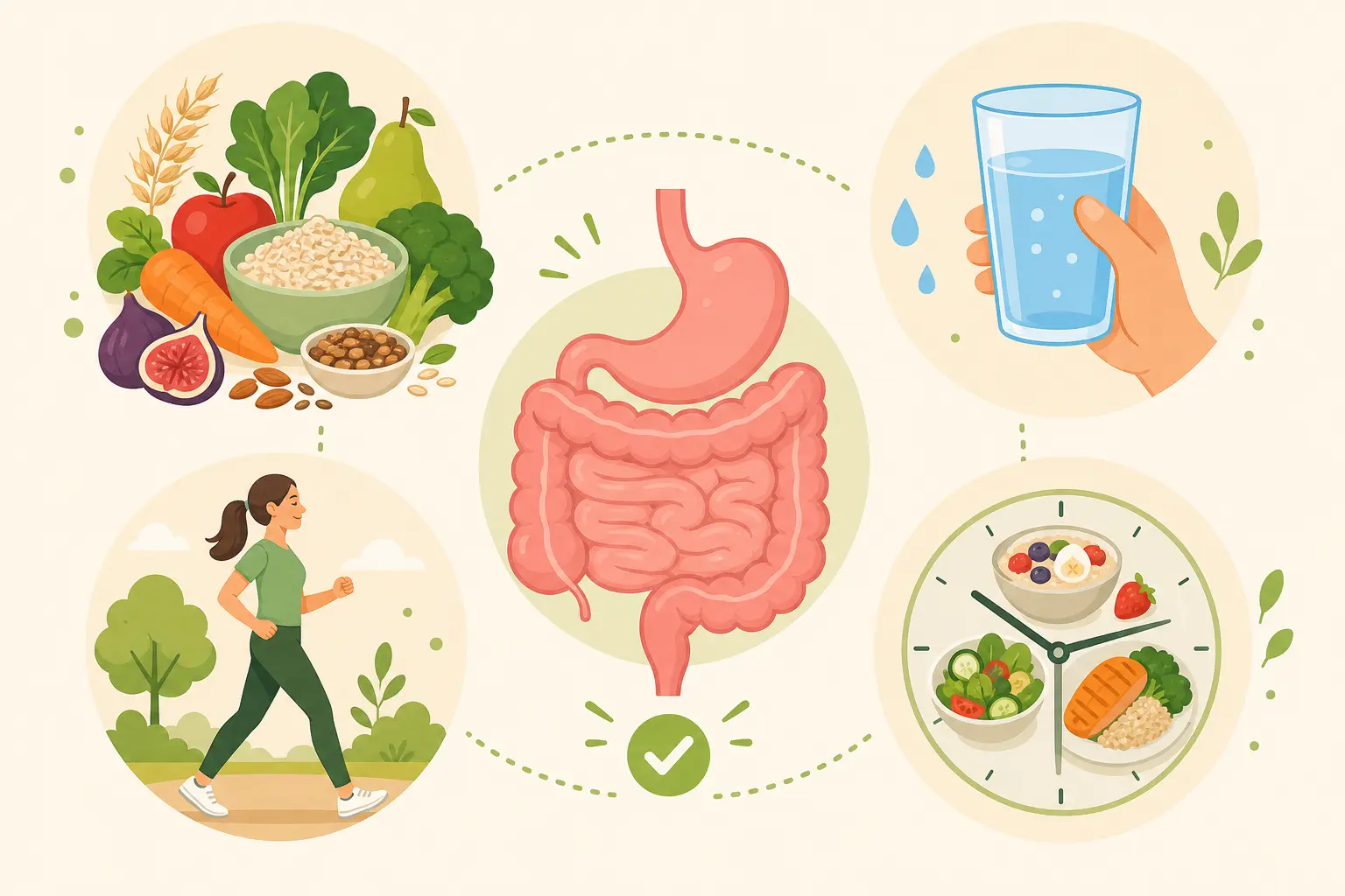 Hábitos diarios que apoyan la salud digestiva